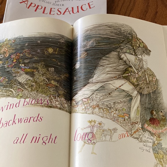 RAIN MAKES APPLESAUCE Caldecott Book Preschool Primary Picture Read Aloud FUN - Picture 9 of 12